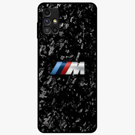 Carbon Speed Mark Glass Case showing flat back view with sporty carbon pattern artwork and glossy glass finish.
