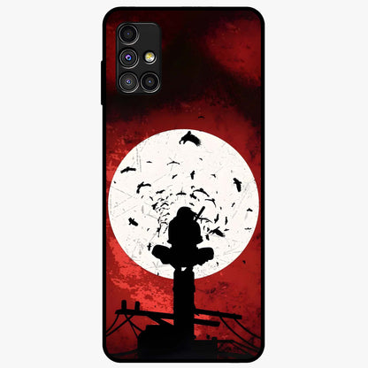 Itachi Limited Edition Naruto Anime Glass Case showing flat back view with iconic anime character artwork and glossy glass finish.