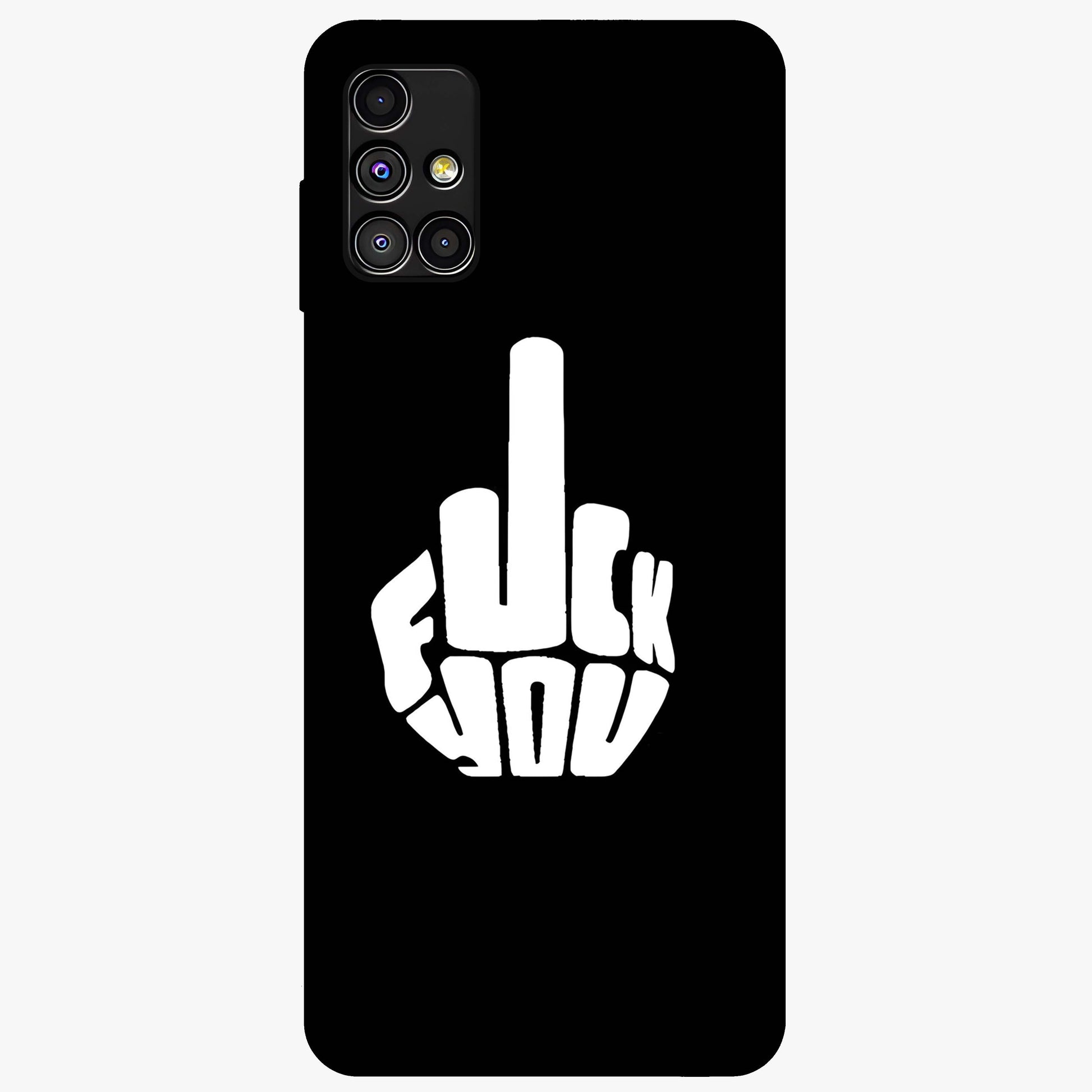 Rebel Mode On Glass Case showing flat back view with bold rebellious typography artwork and glossy glass finish.