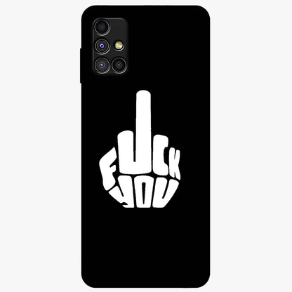 Rebel Mode On Glass Case showing flat back view with bold rebellious typography artwork and glossy glass finish.