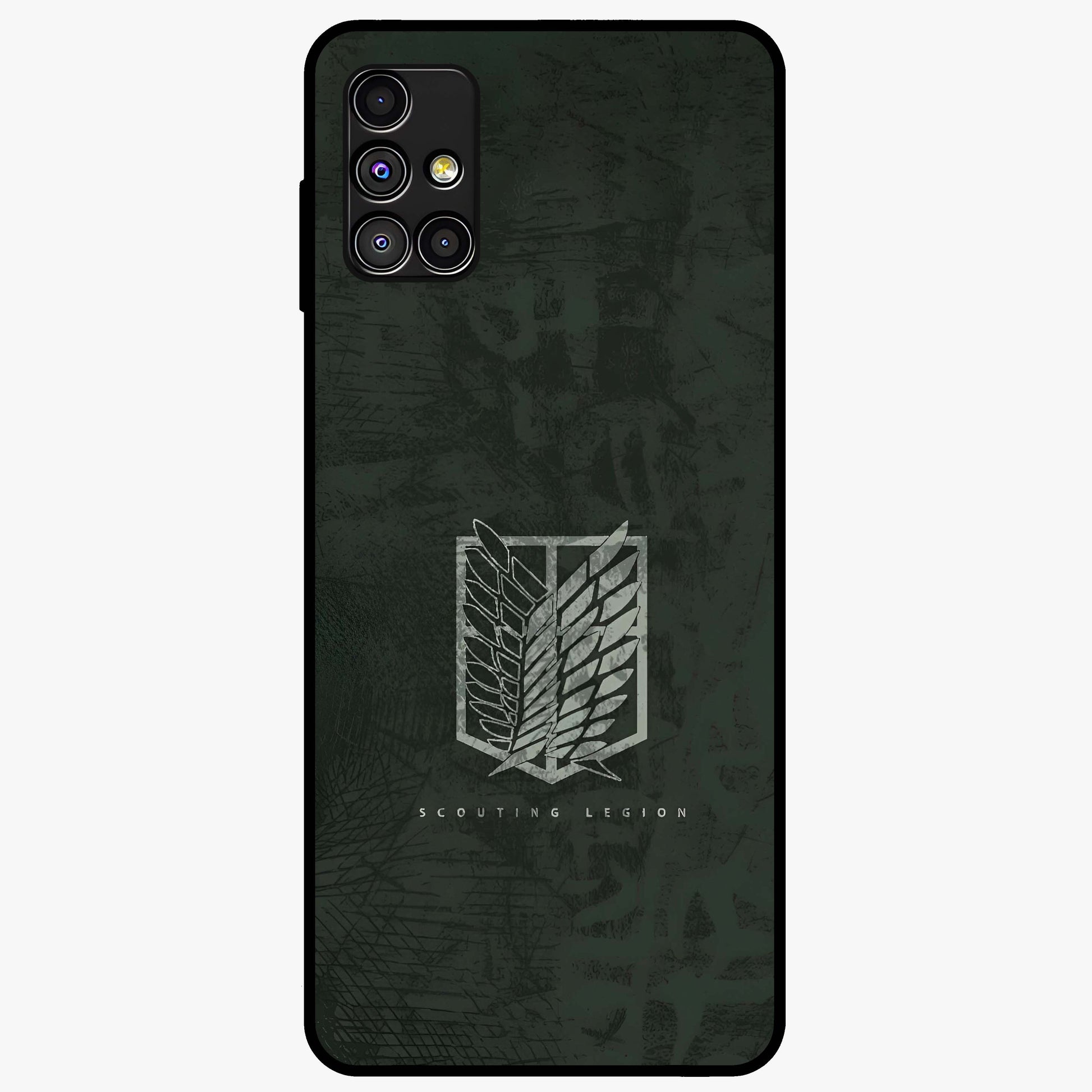 Wings Of Freedom Glass Case showing flat back view with symbolic wings artwork and glossy glass finish.