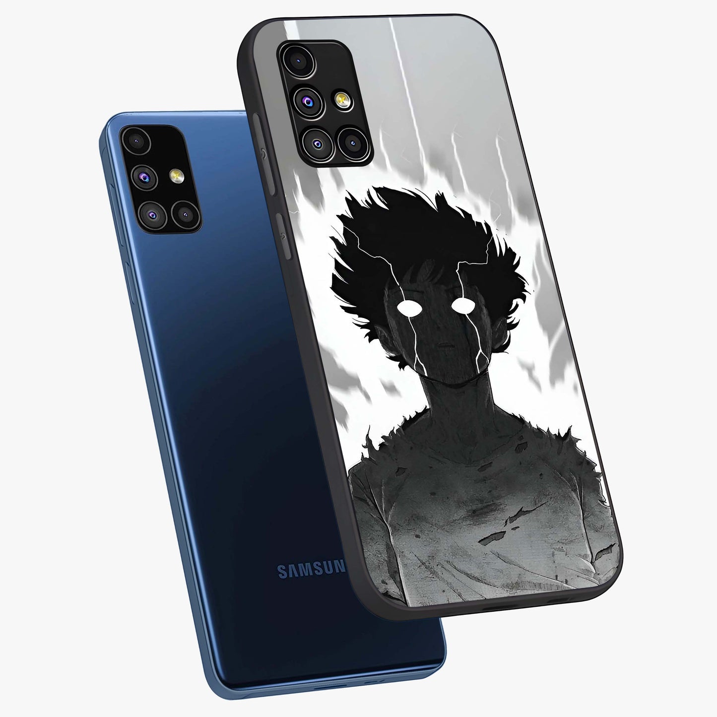 Awakened Inner Rage Glass Case displayed in angled mockup highlighting powerful graphic design and bold artistic theme.