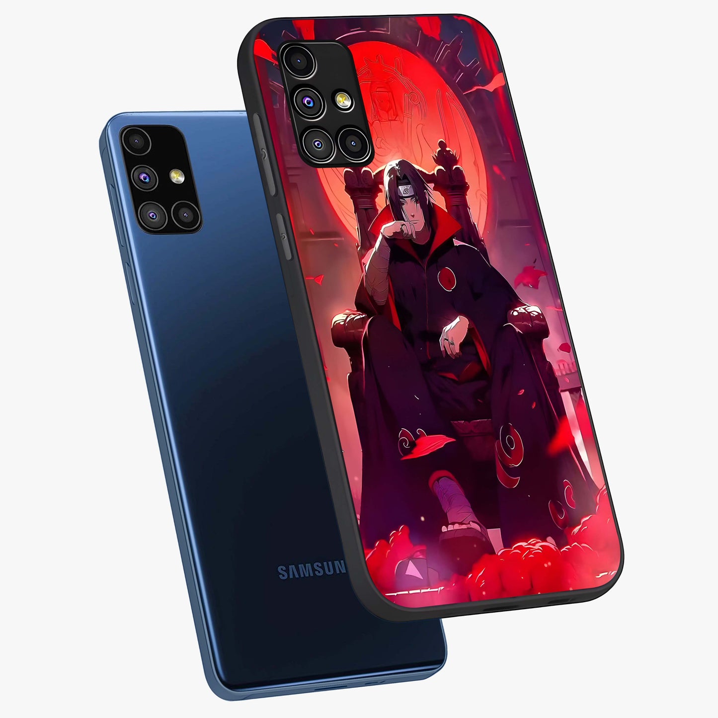Blood Moon Sovereign Glass Case displayed in angled mockup highlighting dark celestial moon design and dramatic theme.