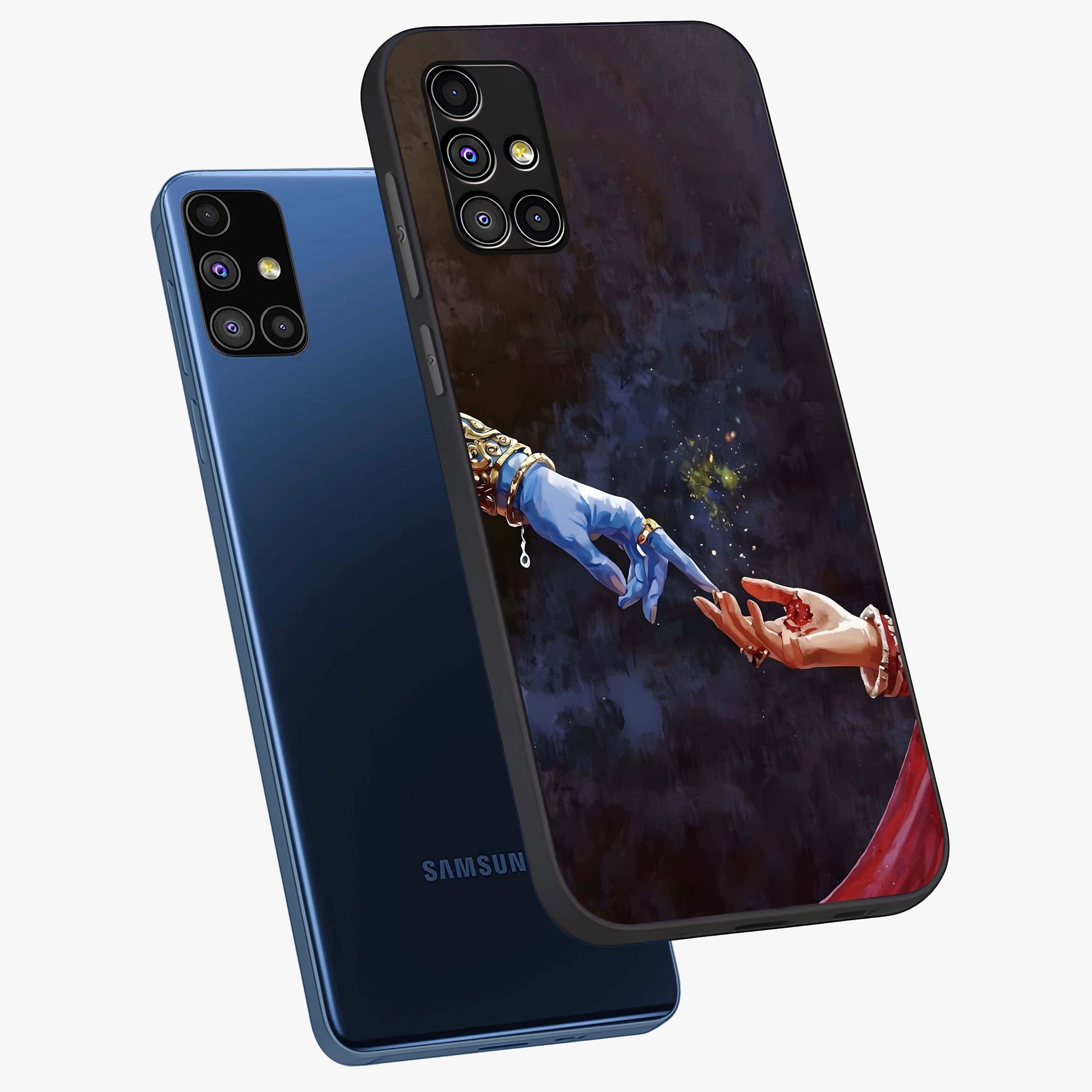 Divine Touch Eternal Glass Case displayed in angled mockup highlighting elegant divine inspired design with calm aesthetic style.