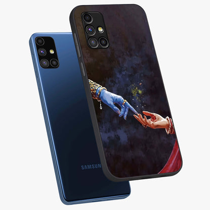 Divine Touch Eternal Glass Case displayed in angled mockup highlighting elegant divine inspired design with calm aesthetic style.