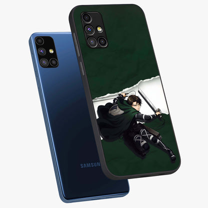 Emerald War Vanguard Glass Case displayed in angled mockup highlighting intense battle inspired design with emerald tone aesthetic.