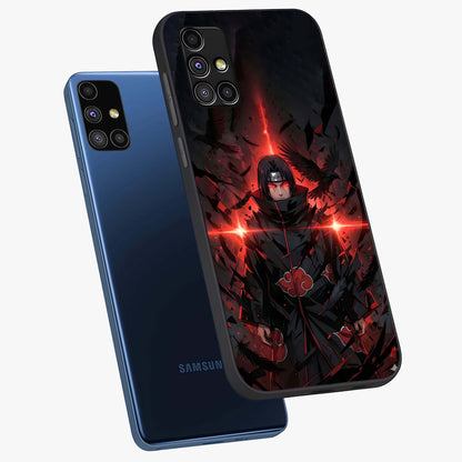 Focused Blade Discipline Glass Case displayed in angled mockup highlighting clean minimal text artwork with modern aesthetic style.
