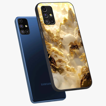 Gates Of Illumination Glass Case displayed in angled mockup highlighting radiant portal inspired design with fantasy aesthetic.