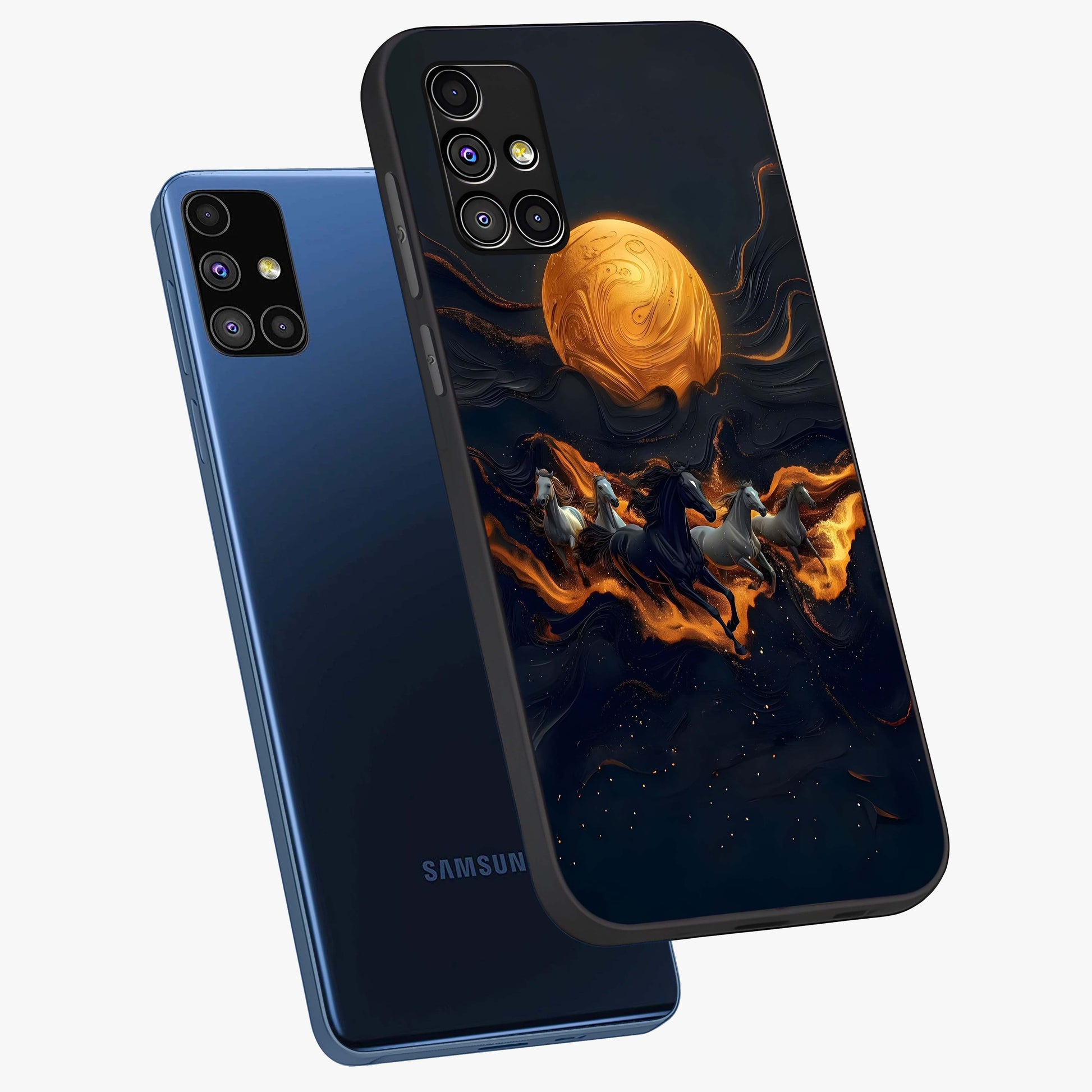 Golden Royal Heritage Glass Case displayed in angled mockup highlighting luxurious heritage design with golden aesthetic style.