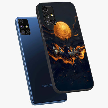 Golden Royal Heritage Glass Case displayed in angled mockup highlighting luxurious heritage design with golden aesthetic style.