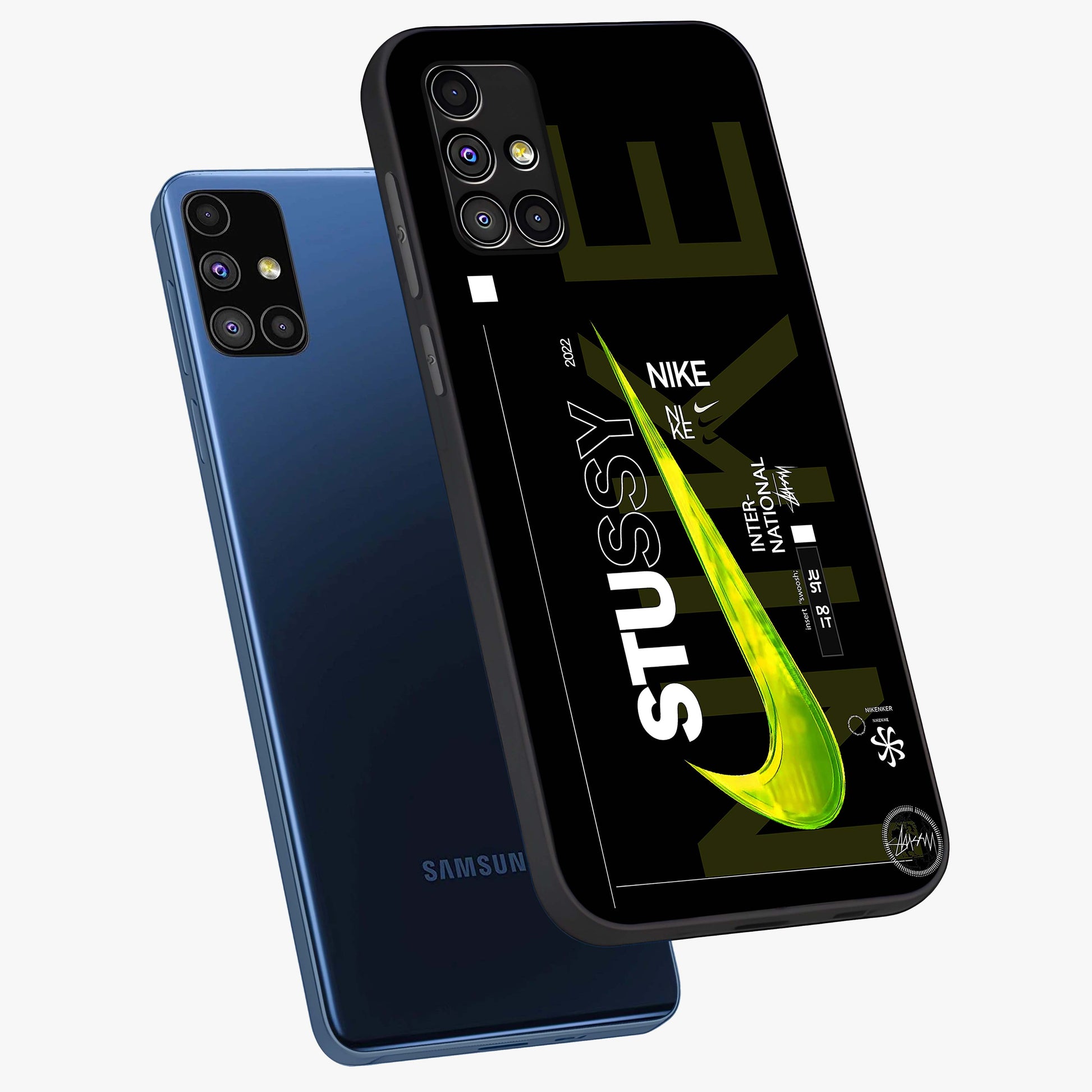 Neon Street Edition Glass Case displayed in angled mockup highlighting vibrant urban design with bold street aesthetic.