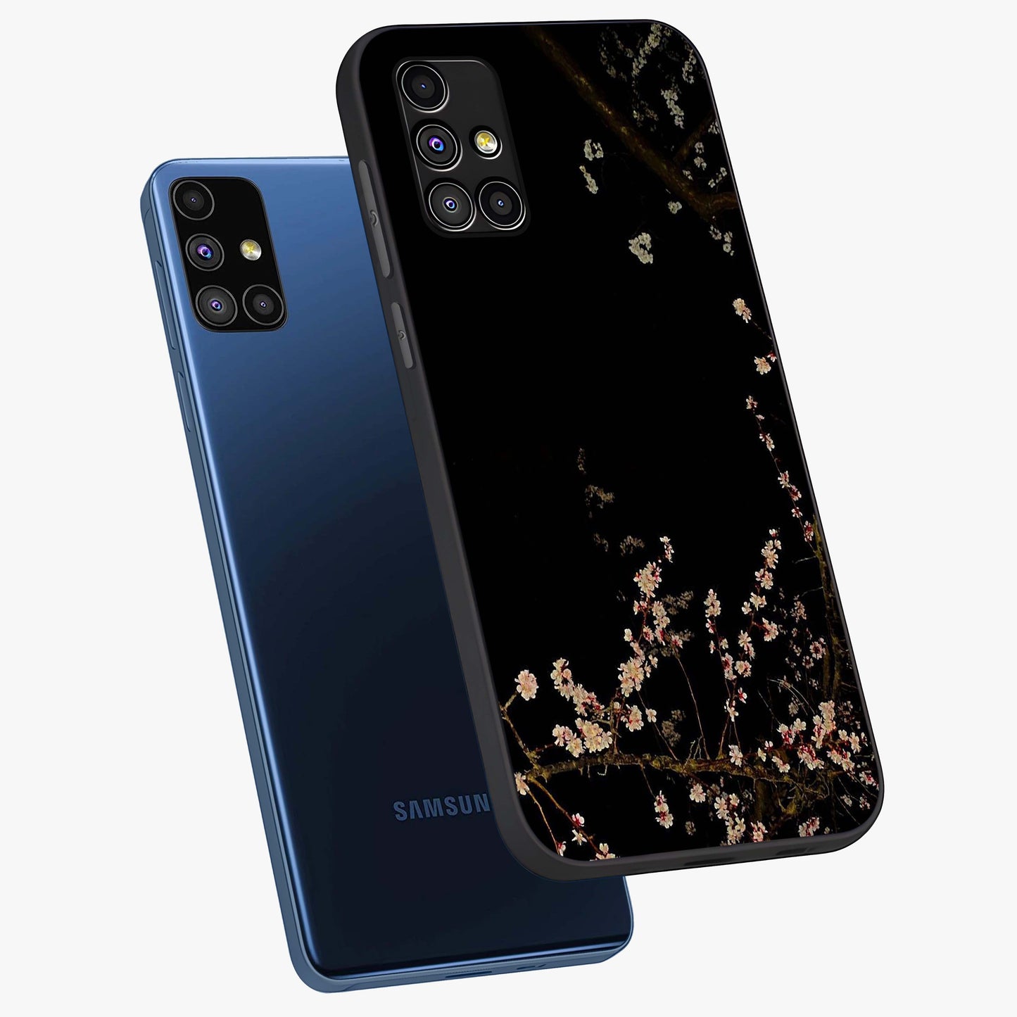 Petal Moon Light With Custom Name Glass Case displayed in angled mockup highlighting delicate petal design with custom name feature.