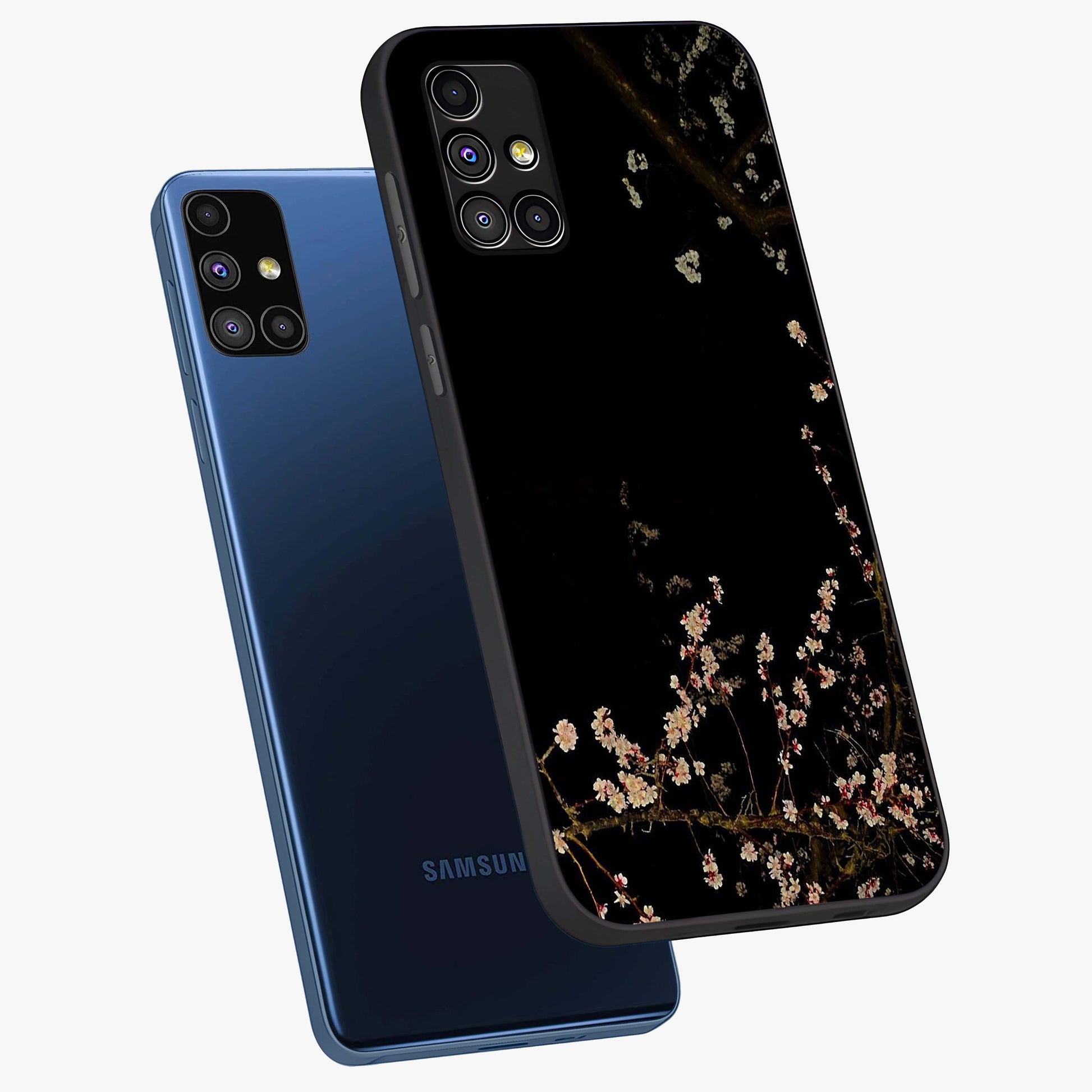 Petal Moon Light With Custom Name Glass Case displayed in angled mockup highlighting delicate petal design with custom name feature.