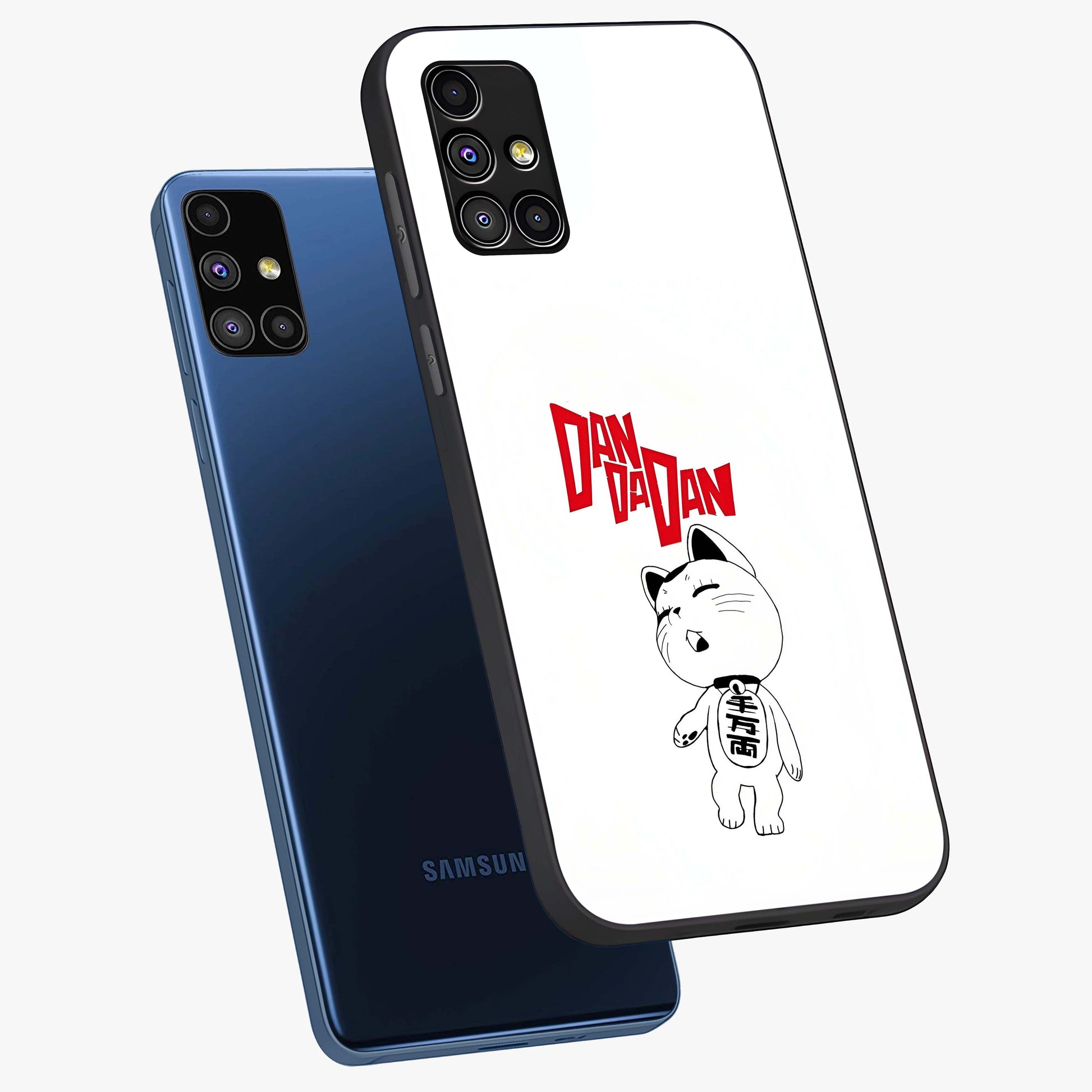 Playful Spirit Charm Glass Case displayed in angled mockup highlighting lively decorative design with playful aesthetic style.