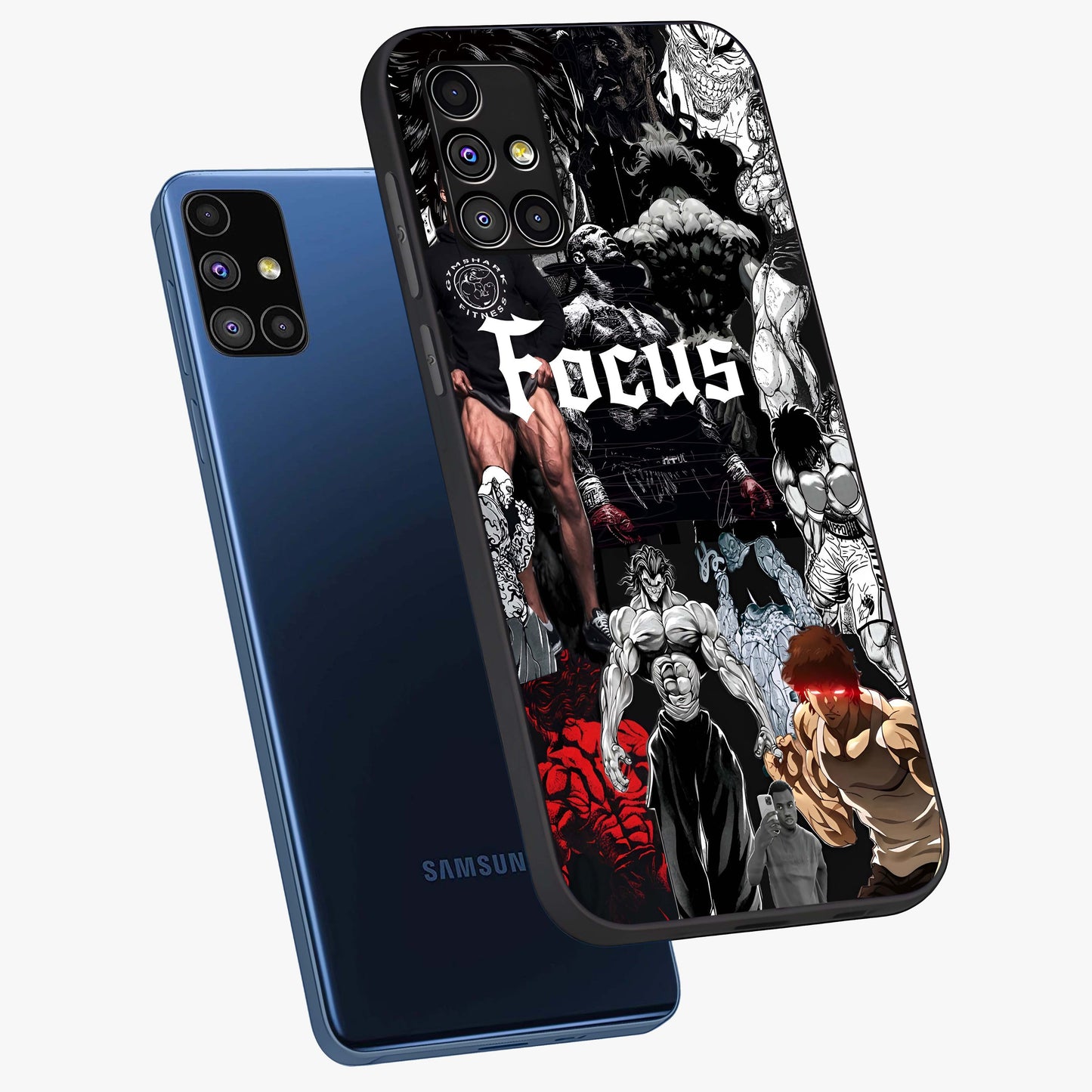 Relentless Power Focus Glass Case displayed in angled mockup highlighting bold statement design with modern aesthetic style.