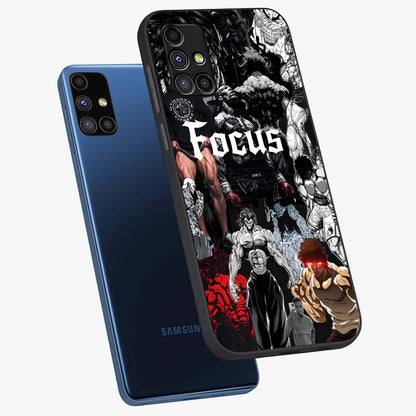 Relentless Power Focus Glass Case displayed in angled mockup highlighting bold statement design with modern aesthetic style.