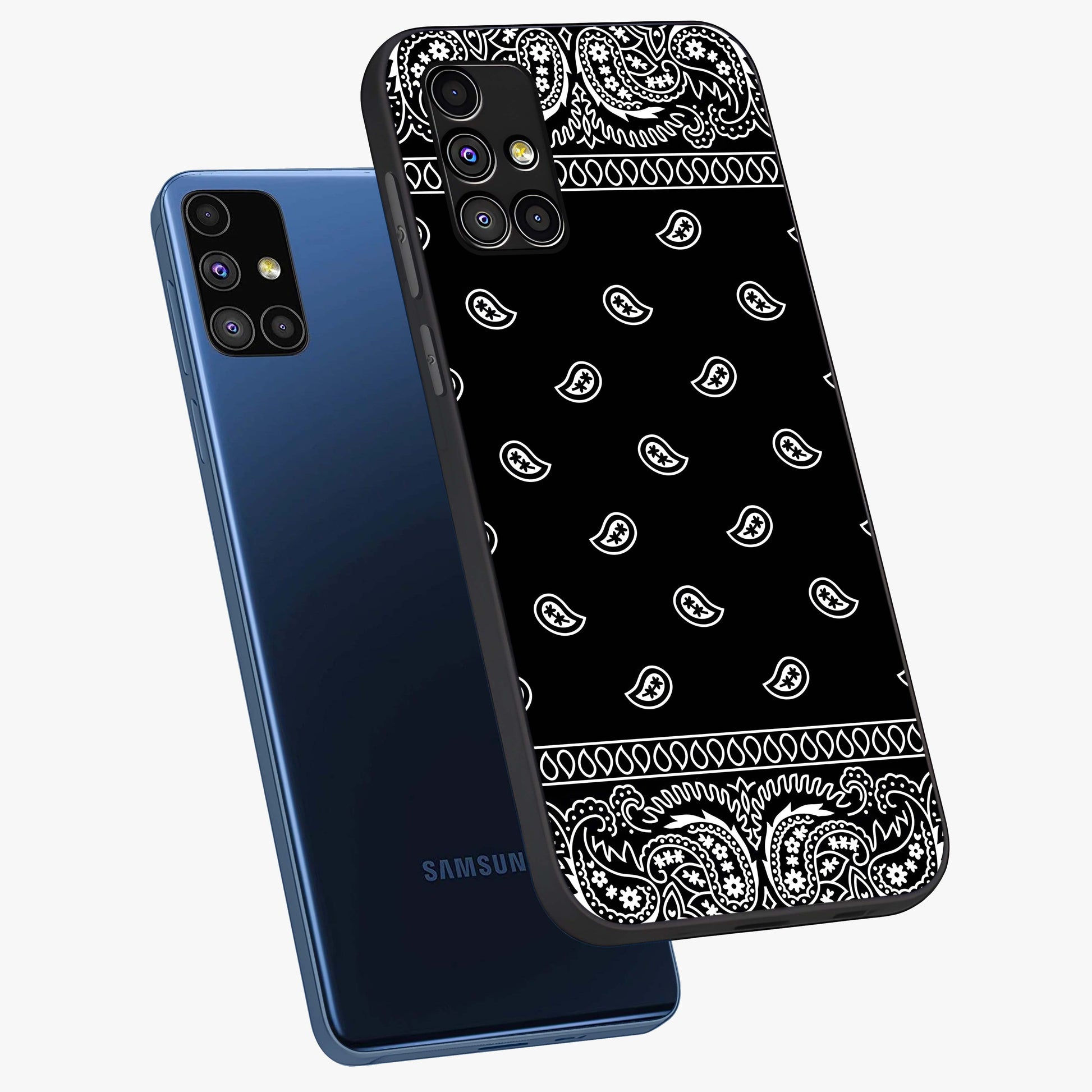 Retro Rebel Threads Glass Case displayed in angled mockup highlighting retro inspired graphic design with rebellious aesthetic.