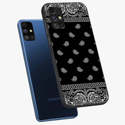 Retro Rebel Threads Glass Case displayed in angled mockup highlighting retro inspired graphic design with rebellious aesthetic.