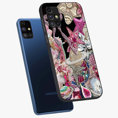 Starlit Jewel Dream Glass Case displayed in angled mockup highlighting glowing celestial jewel design with dreamy aesthetic.