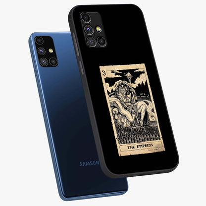 The Empress Glass Case displayed in angled mockup highlighting elegant royal design with majestic aesthetic style.