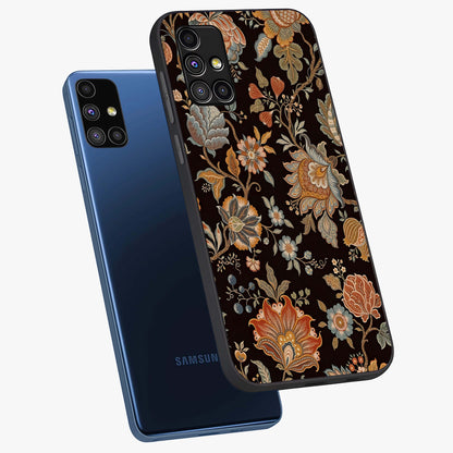 Vintage Floral Dream Glass Case displayed in angled mockup highlighting elegant vintage flower design with soft aesthetic style.