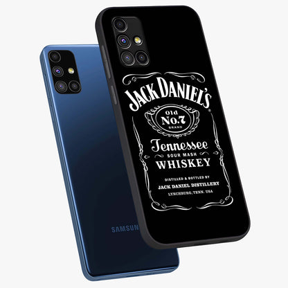 Vintage Whiskey Heritage Glass Case displayed in angled mockup highlighting retro beverage themed design with heritage aesthetic.