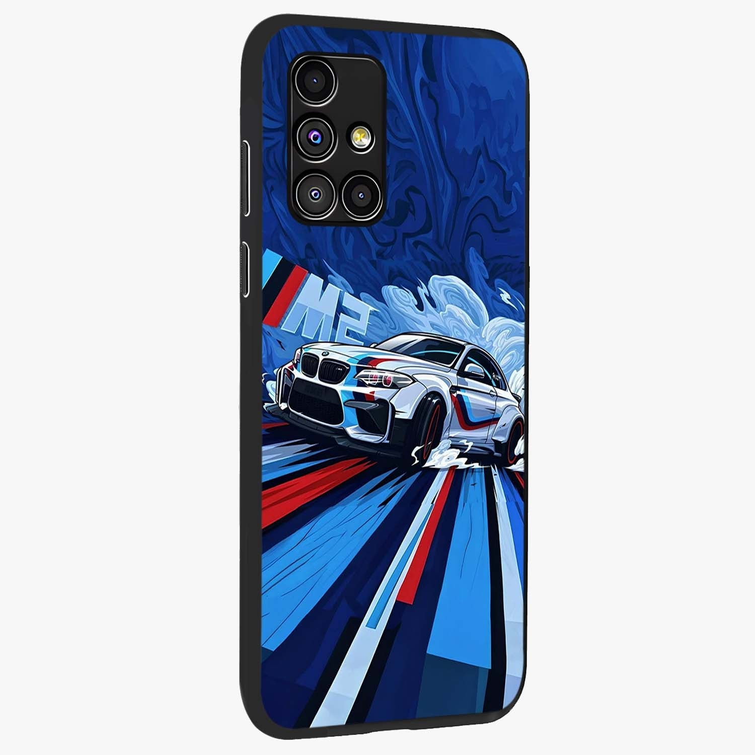 Drift Power Rush Glass Case upright view showcasing high speed racing artwork with bold automotive theme.