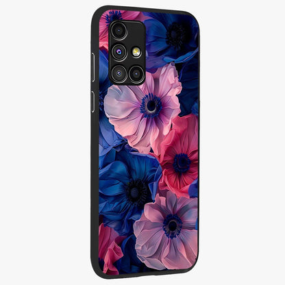 Flower Paper Art Pattern Glass Case upright view showcasing decorative paper floral artwork with creative craft style.