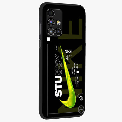 Neon Street Edition Glass Case upright view showcasing colorful neon artwork with modern street culture theme.