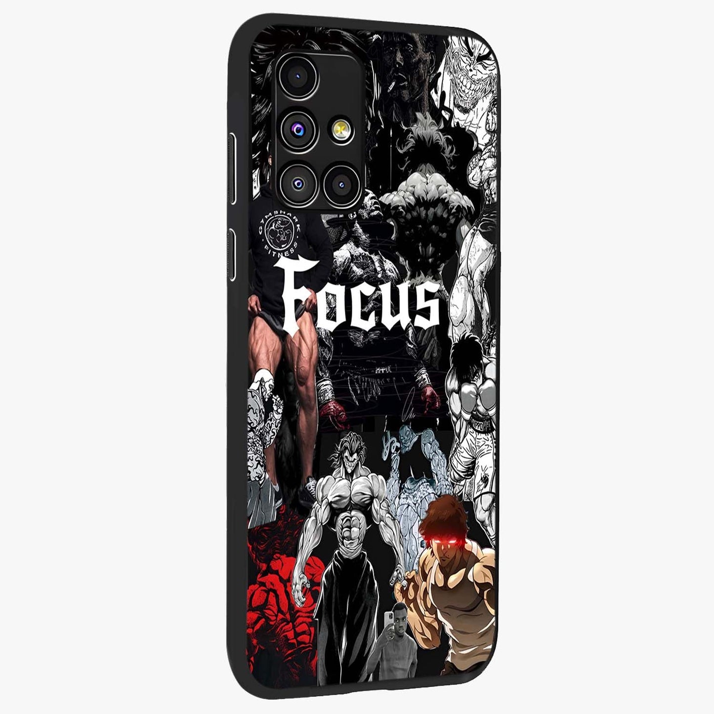 Relentless Power Focus Glass Case upright view showcasing strong inspirational artwork with powerful focus theme.