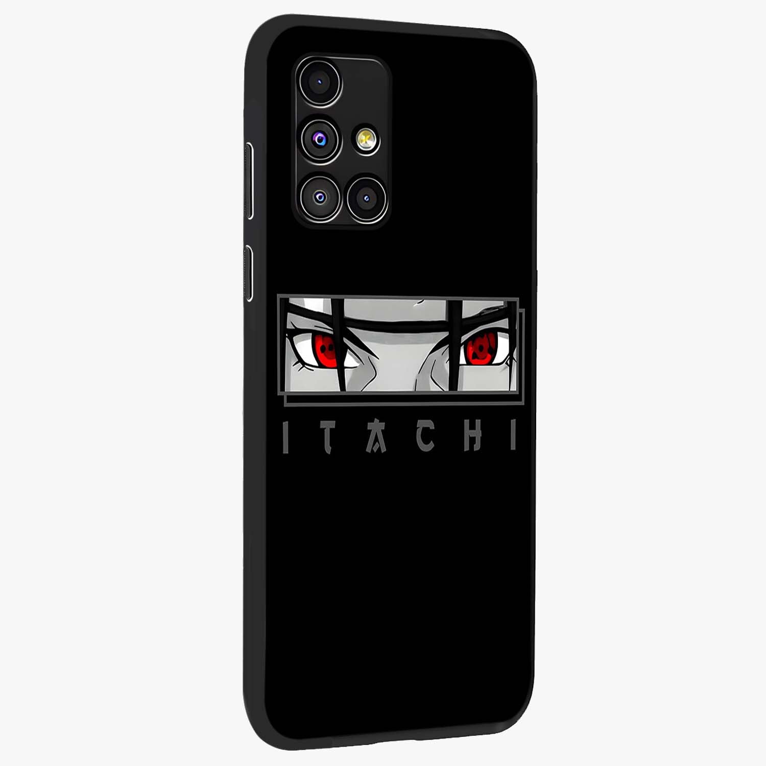 Scarlet Gaze Dominance Glass Case upright view showcasing powerful dramatic artwork with dominant artistic theme.