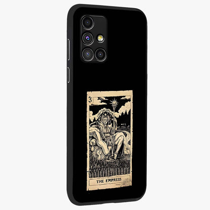 The Empress Glass Case upright view showcasing powerful empress themed artwork with luxurious artistic theme.