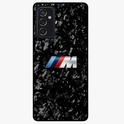 Carbon Speed Mark Glass Case showing flat back view with sporty carbon pattern artwork and glossy glass finish.