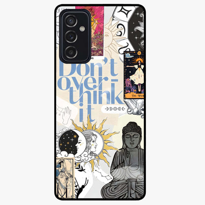 Ethereal Thoughts Glass Case showing flat back view with dreamy artistic artwork and glossy glass finish.