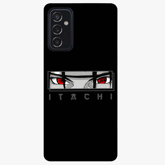 Scarlet Gaze Dominance Glass Case showing flat back view with striking red themed artwork and glossy glass finish.