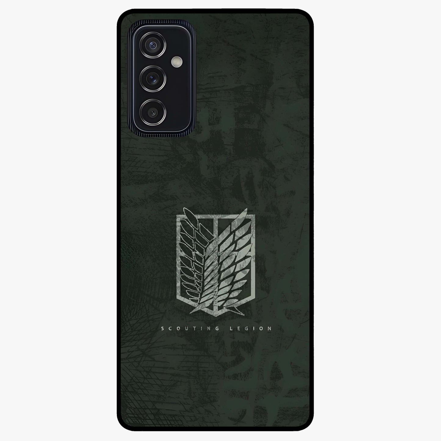Wings Of Freedom Glass Case showing flat back view with symbolic wings artwork and glossy glass finish.