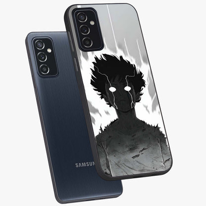 Awakened Inner Rage Glass Case displayed in angled mockup highlighting powerful graphic design and bold artistic theme.