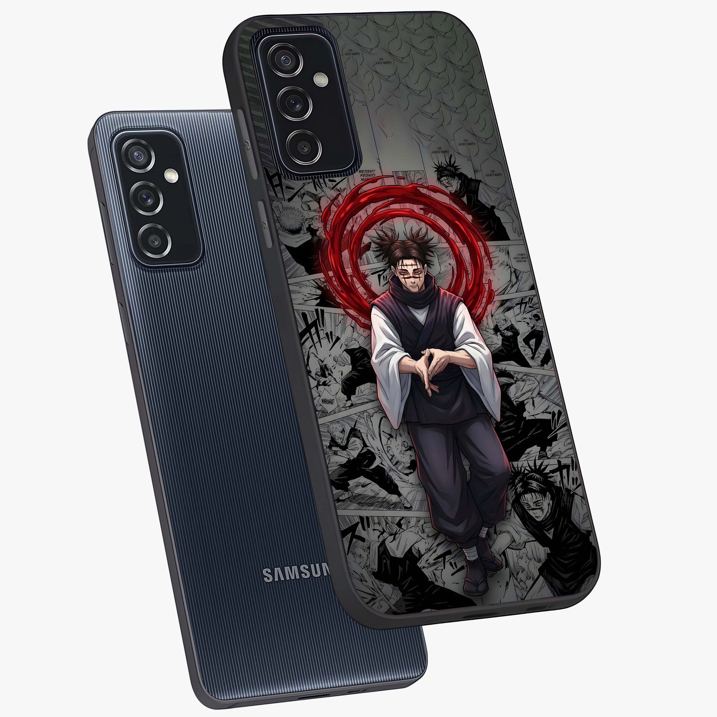 Cursed Ritual Ascension Glass Case displayed in angled mockup highlighting mystical ritual illustration with supernatural aesthetic.