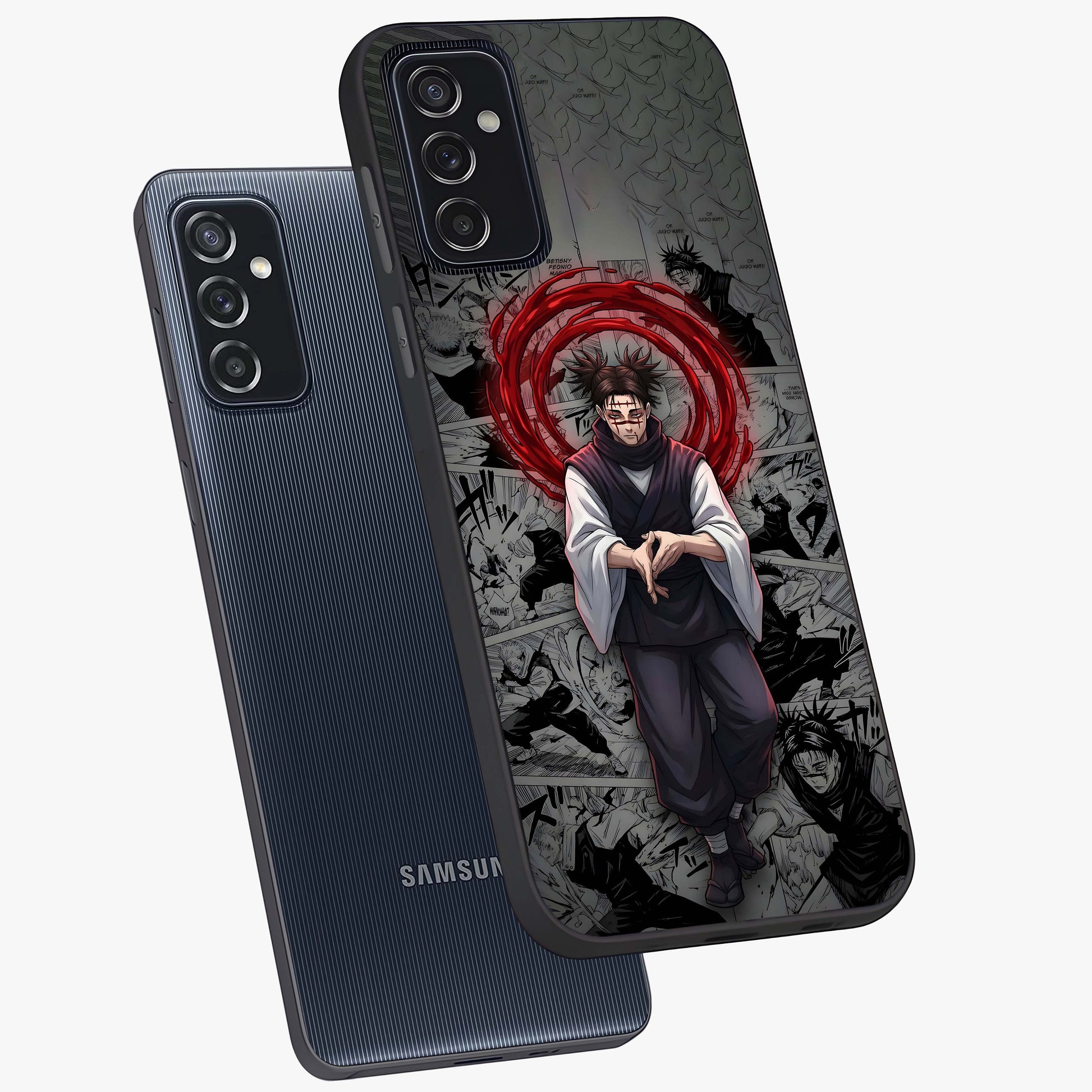 Cursed Ritual Ascension Glass Case displayed in angled mockup highlighting mystical ritual illustration with supernatural aesthetic.