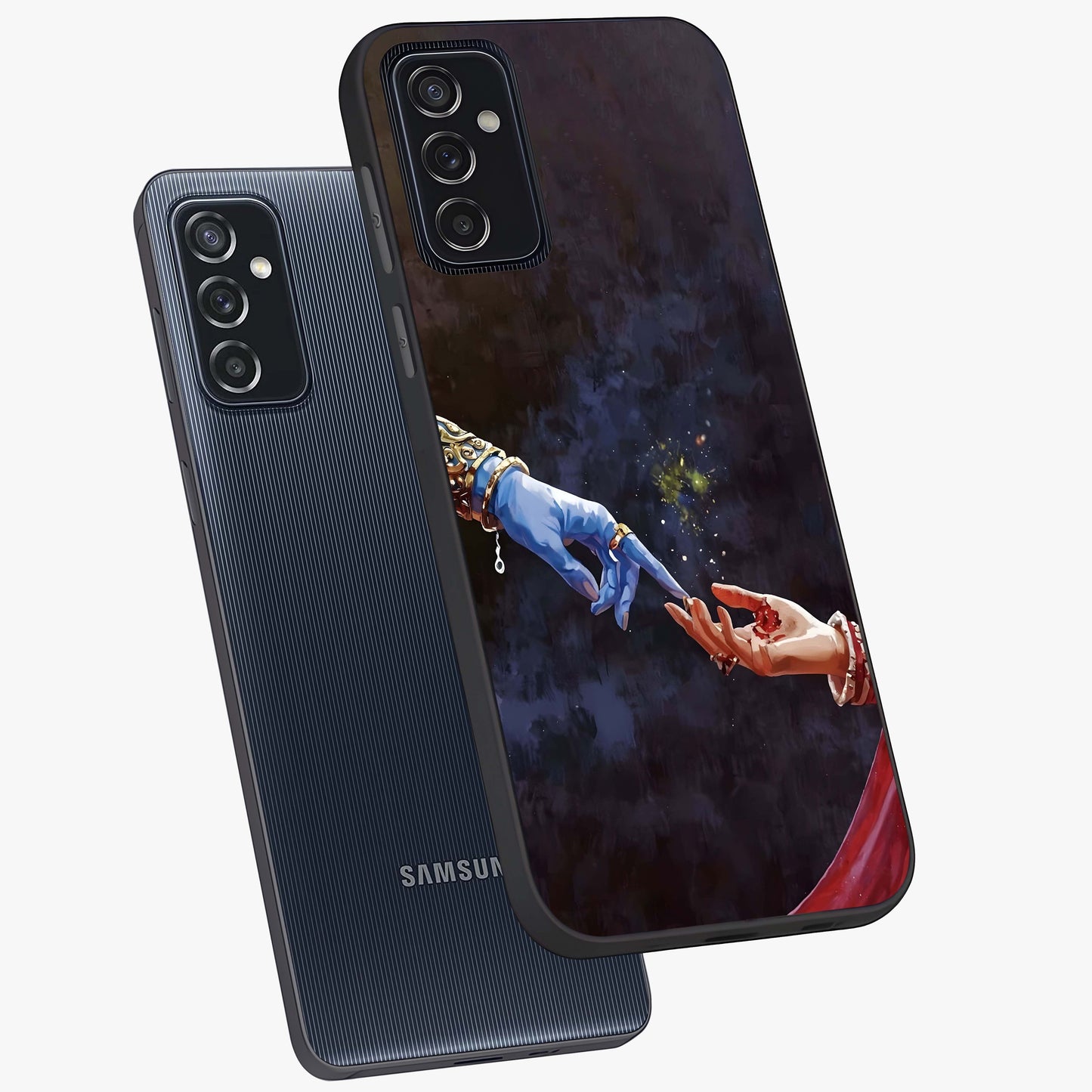 Divine Touch Eternal Glass Case displayed in angled mockup highlighting elegant divine inspired design with calm aesthetic style.