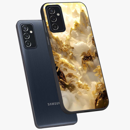 Gates Of Illumination Glass Case displayed in angled mockup highlighting radiant portal inspired design with fantasy aesthetic.