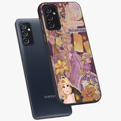Magical Tangled Dream Glass Case displayed in angled mockup highlighting whimsical fantasy design with magical aesthetic.