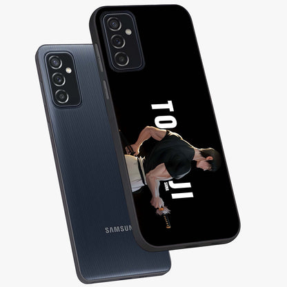 Midnight Blade Resolve Glass Case displayed in angled mockup highlighting powerful blade illustration with dramatic dark aesthetic.