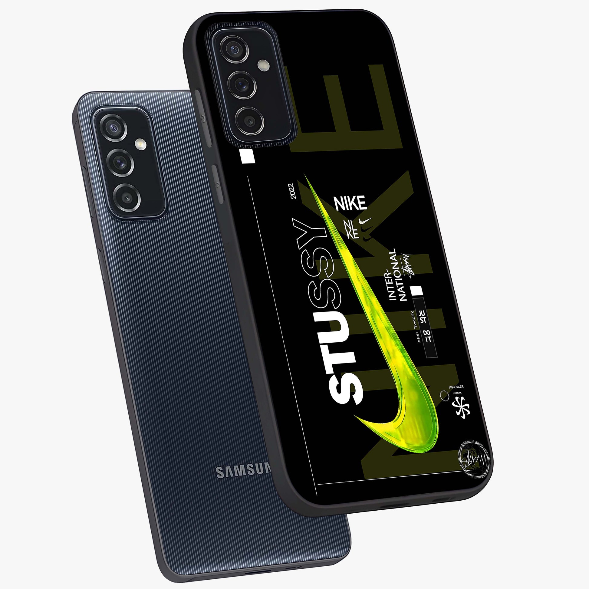 Neon Street Edition Glass Case displayed in angled mockup highlighting vibrant urban design with bold street aesthetic.