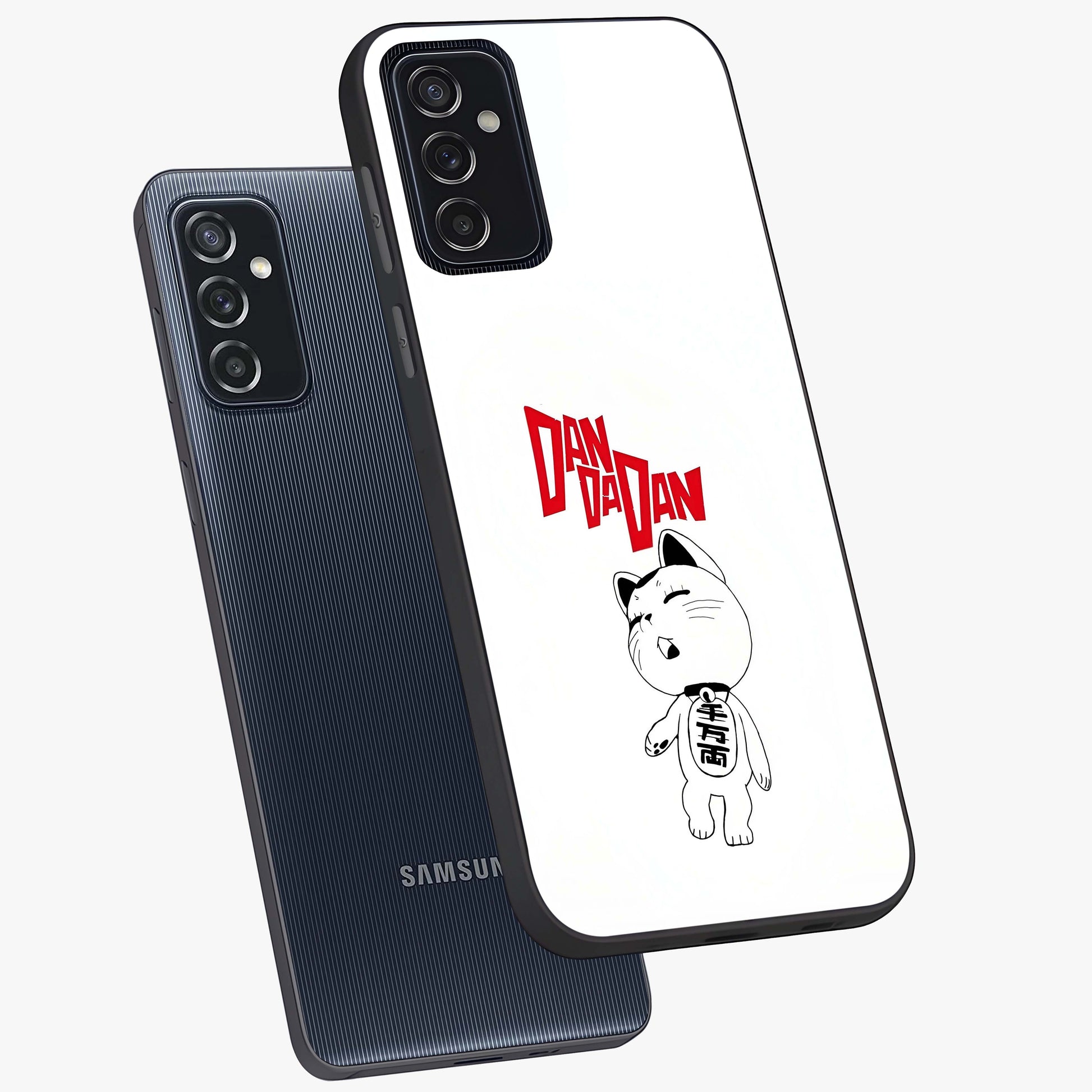 Playful Spirit Charm Glass Case displayed in angled mockup highlighting lively decorative design with playful aesthetic style.