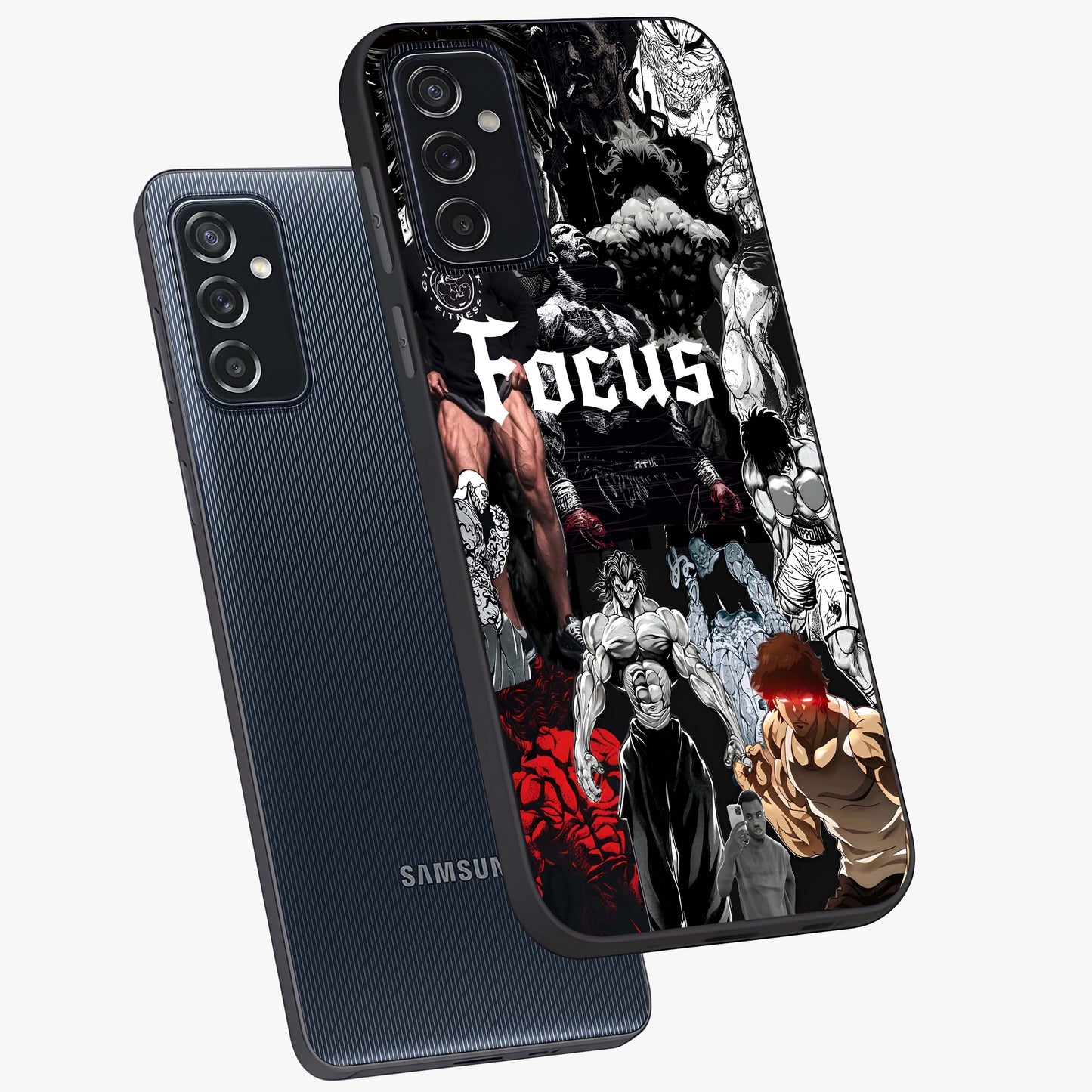 Relentless Power Focus Glass Case displayed in angled mockup highlighting bold statement design with modern aesthetic style.