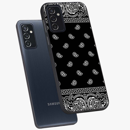 Retro Rebel Threads Glass Case displayed in angled mockup highlighting retro inspired graphic design with rebellious aesthetic.