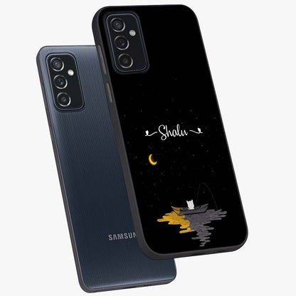 Silent Night Row Glass Case displayed in angled mockup highlighting peaceful evening design with dreamy night aesthetic.
