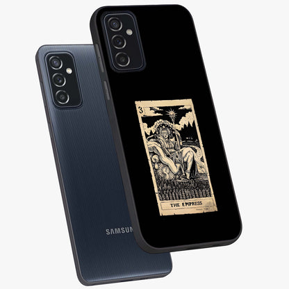 The Empress Glass Case displayed in angled mockup highlighting elegant royal design with majestic aesthetic style.