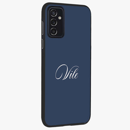 Blue Vintage Floral Pattern Glass Case displayed in angled mockup highlighting classic blue floral pattern and retro aesthetic design.